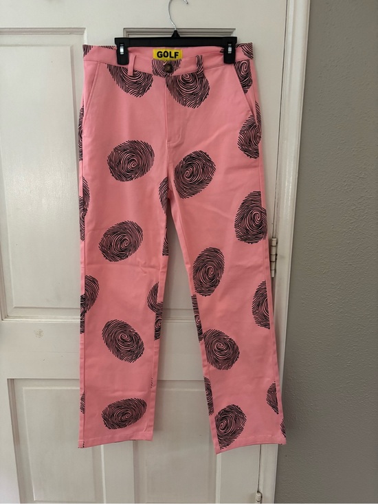 Golf Wang Other - Golf Wang Pink/Black Fingerprint Twill Pants 32x31 Regular Fit Straight Pockets